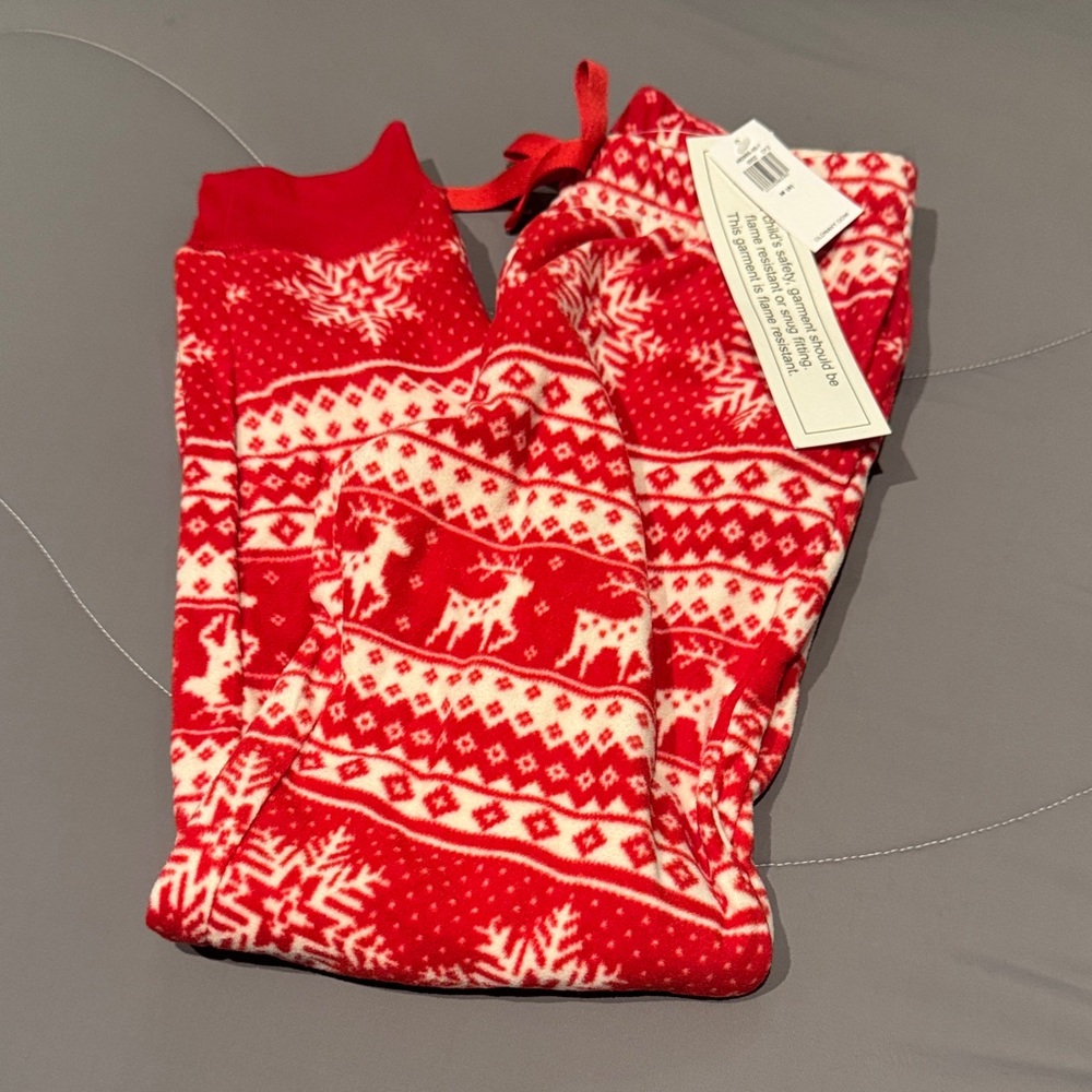 Old Navy Red and White Kids Pajama Bottoms